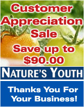 Natures Youth - Customer Appreciation Sale